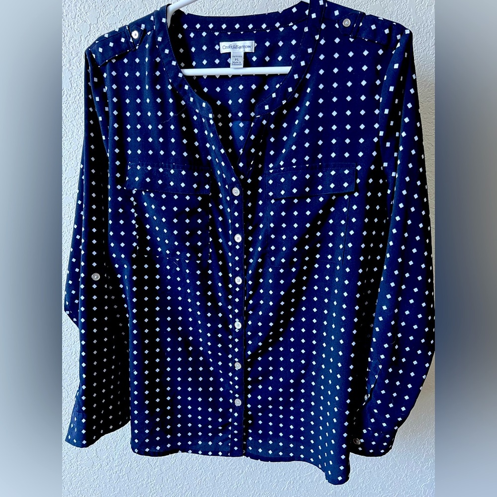Petite Large Work Blouse